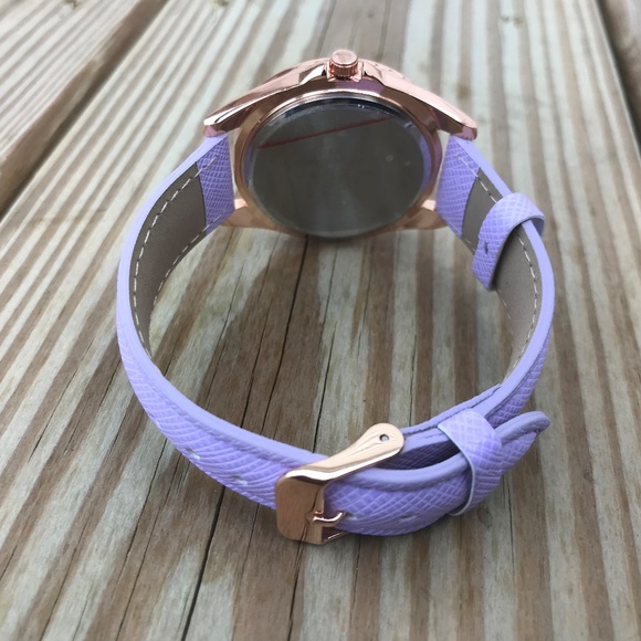 Womens Watch Purple Band Ladies Analog Wrist Watch - Picture 5 of 8